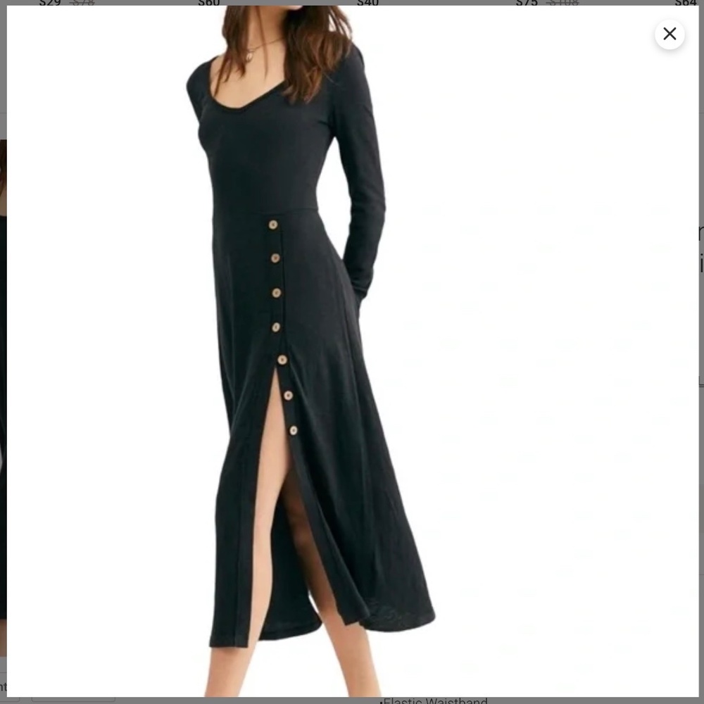 Free People Beach open back dress